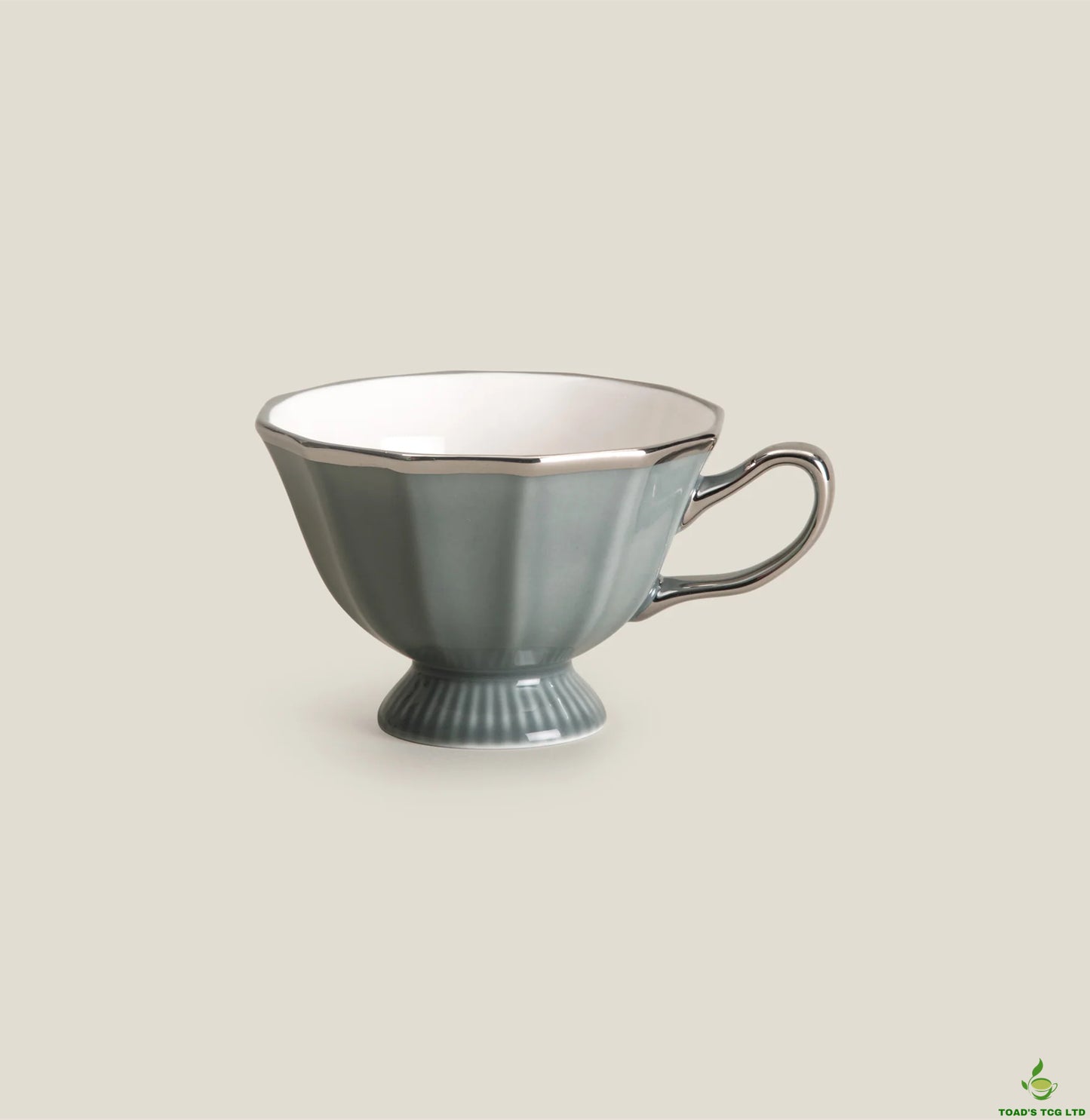 Moura ceramic cup and saucer set of two