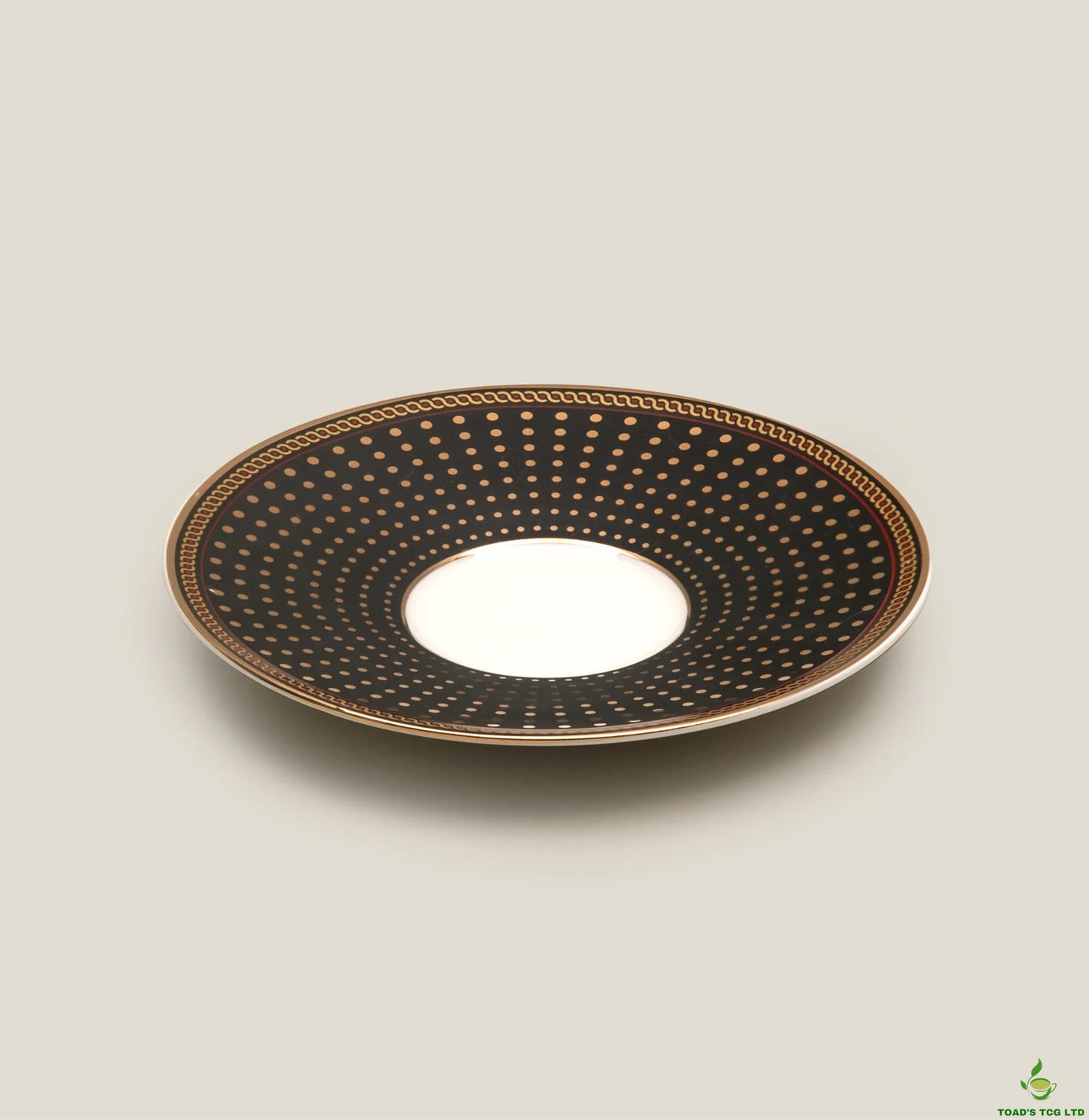 Glitter Ceramic Cup and Saucer Set