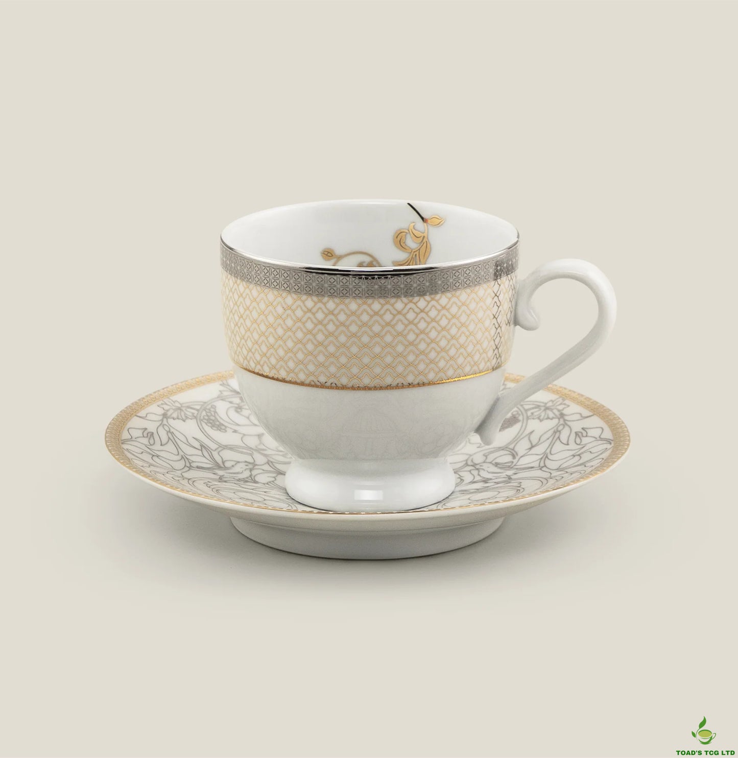 Elvas porcelain cup and saucer