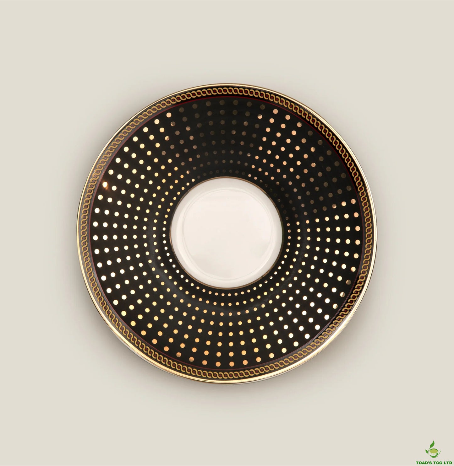 Glitter Ceramic Cup and Saucer Set