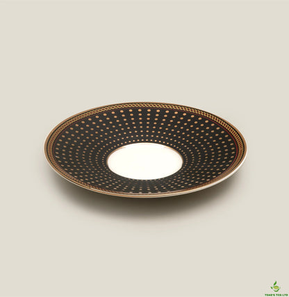 Glitter Ceramic Cup and Saucer Set