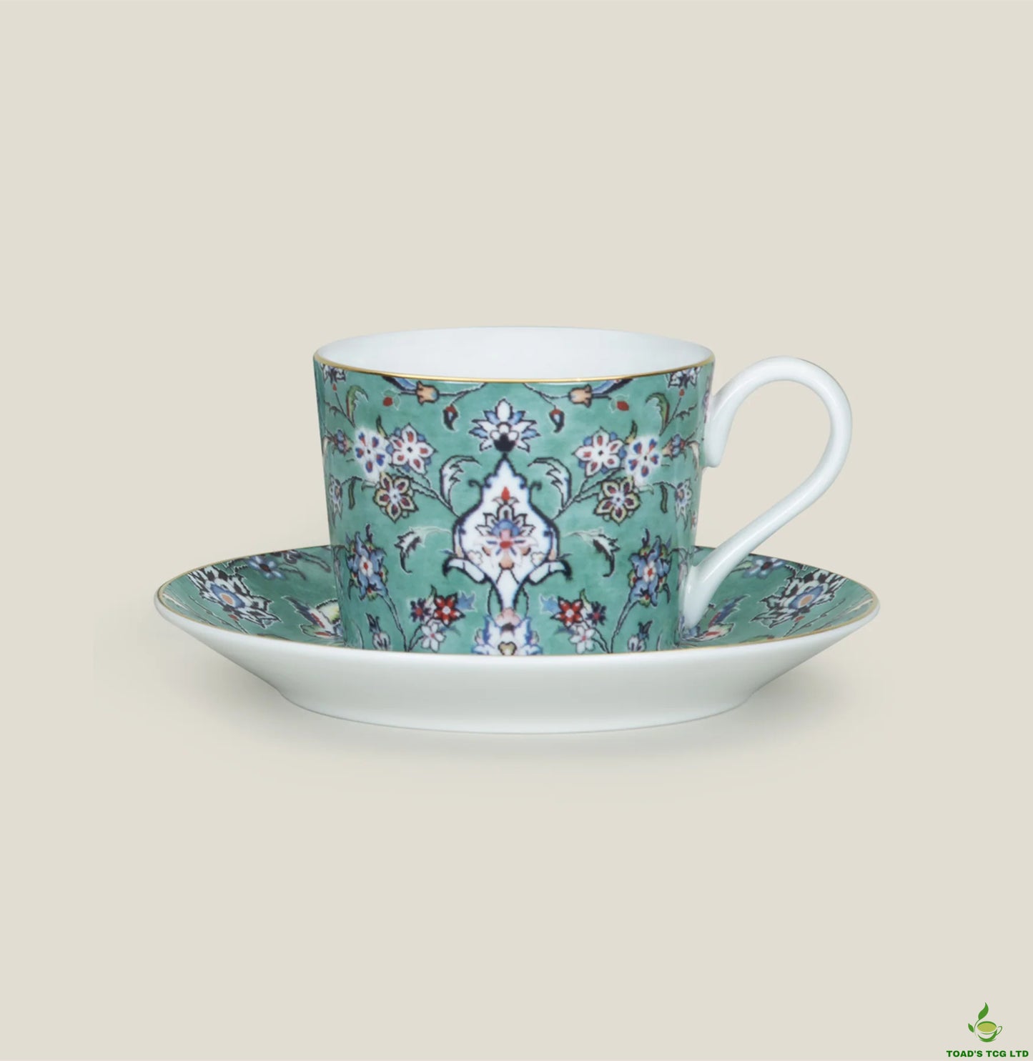 Larne bone china cup and saucer set of two