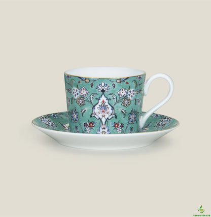 Larne bone china cup and saucer set of two