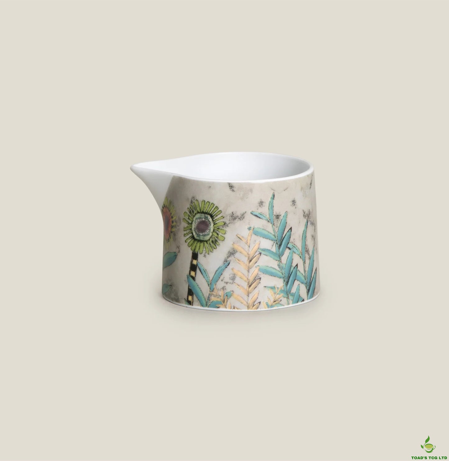Okawei three-piece colored porcelain tea set